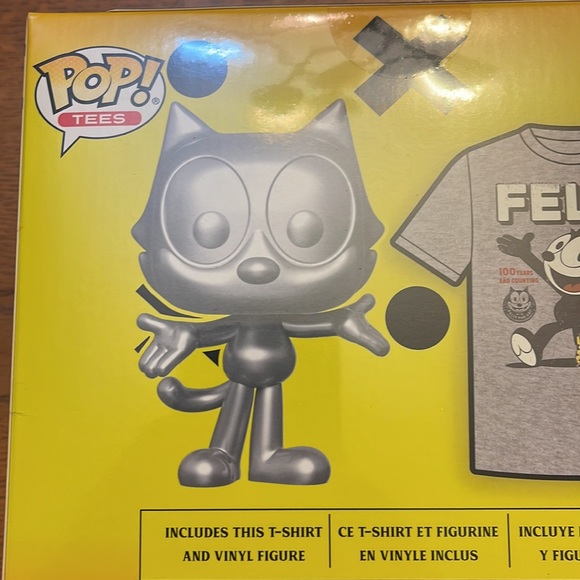 100th Anniversary Felix the Cat Short Sleeve shirt and Funko Pop combo - Picture 5 of 8